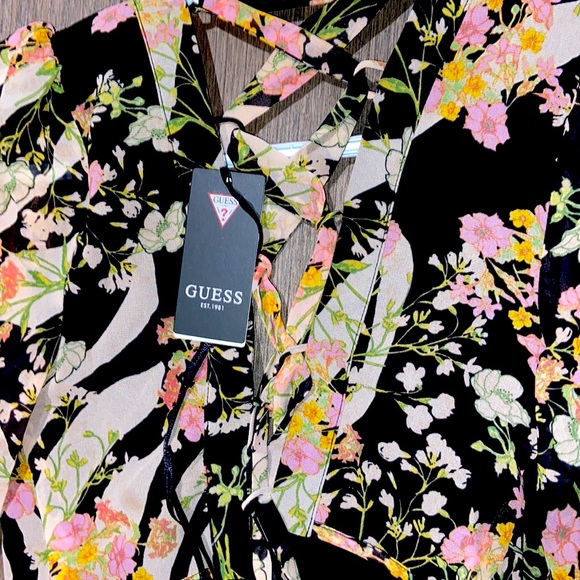 Brand New - Guess Zebra Meadows Maxi Dress - Picture 4 of 8